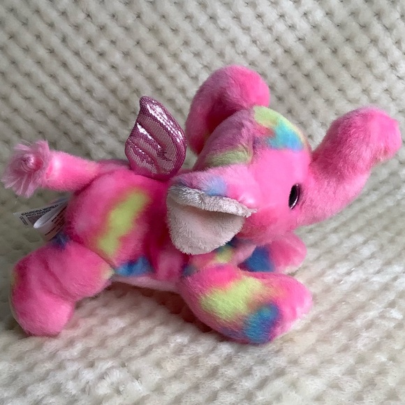 AURORA World Bright Fancies Plush Candyapple Pink Winged Elephant Stuffed Animal - Picture 5 of 13